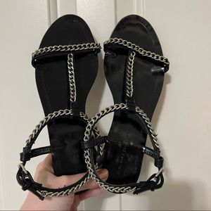 ⚫️ ZARA 6 1/2 Chain Sandals ⚫️